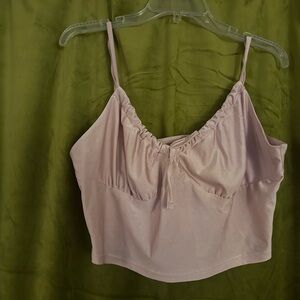 Pink Satin Camisole Top